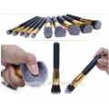 10PCS Beauty Equipment Makeup Brush Set Made of Synthetic Hair, Metal, Wood